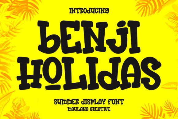 Benji Holidas: The Summer Display Font Redefining Modern Visual Identity