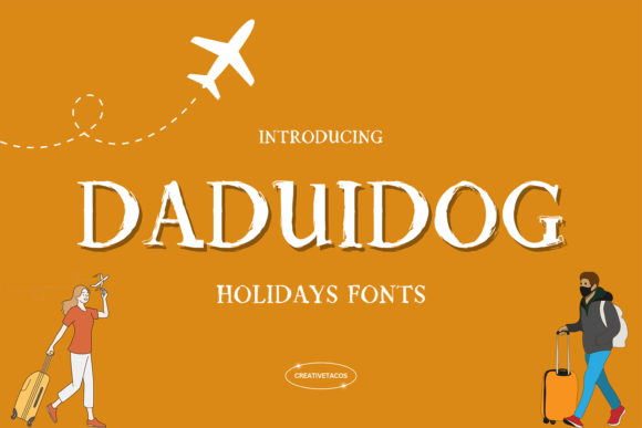 Daduidog: The Rustic Holiday Font for Festive Designs