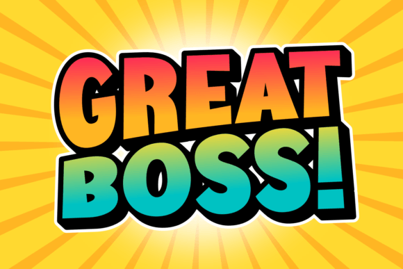 Evaluating Great Boss: A Guide to Using This Cartoon Display Font
