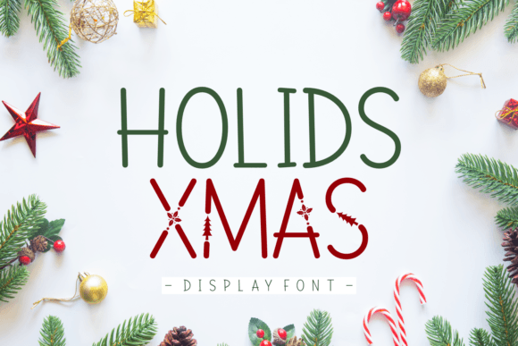 Holids Xmas: Elevating Seasonal Design with a Decorative Display Font