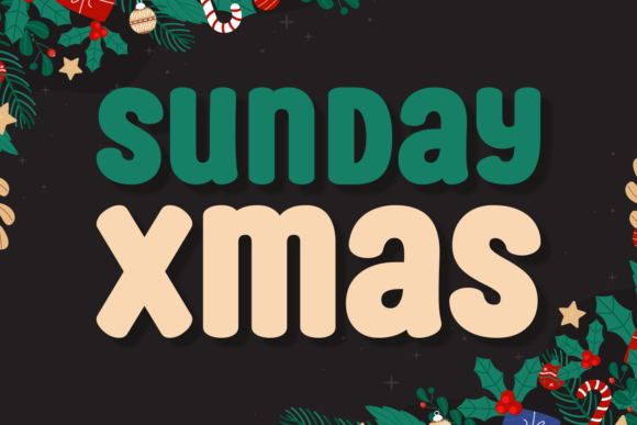 Sunday Xmas: A Bold Font for Modern Holiday Designs