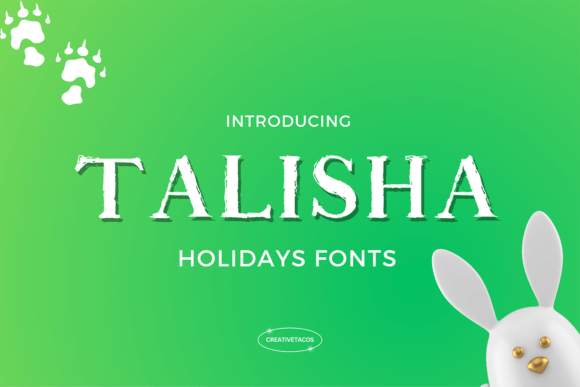 Talisha: A Handmade Brush Font for Festive Designs